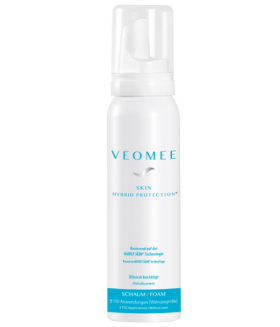 Veomee Skin Protection Foam prevents damaged skin. Made in Germany